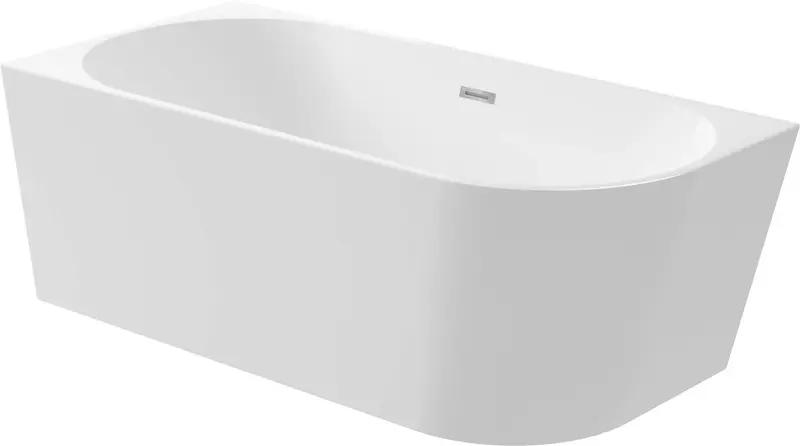 Wanna akrylowa narożna/wolnostojąca lewa - 140 cm Silia Biały