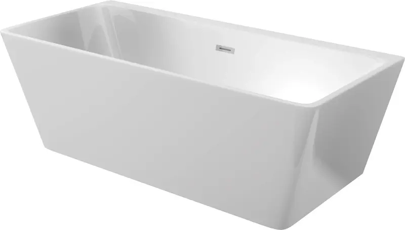 Wanna akrylowa przyścienna/wolnostojąca prostokątna - 170 cm Hiacynt Biały
