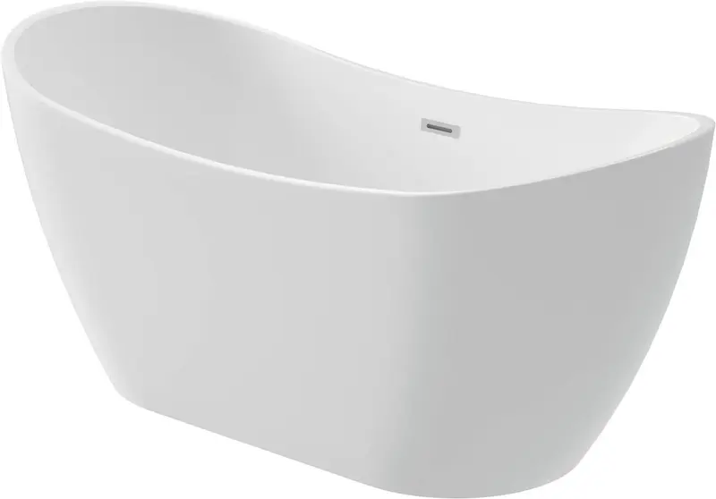 Wanna akrylowa wolnostojąca owalna - 150 cm Arnika Biały