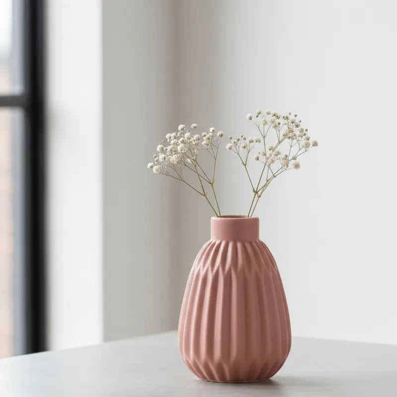 Wazon ceramiczny ESKO, ręcznie malowany, 13 cm