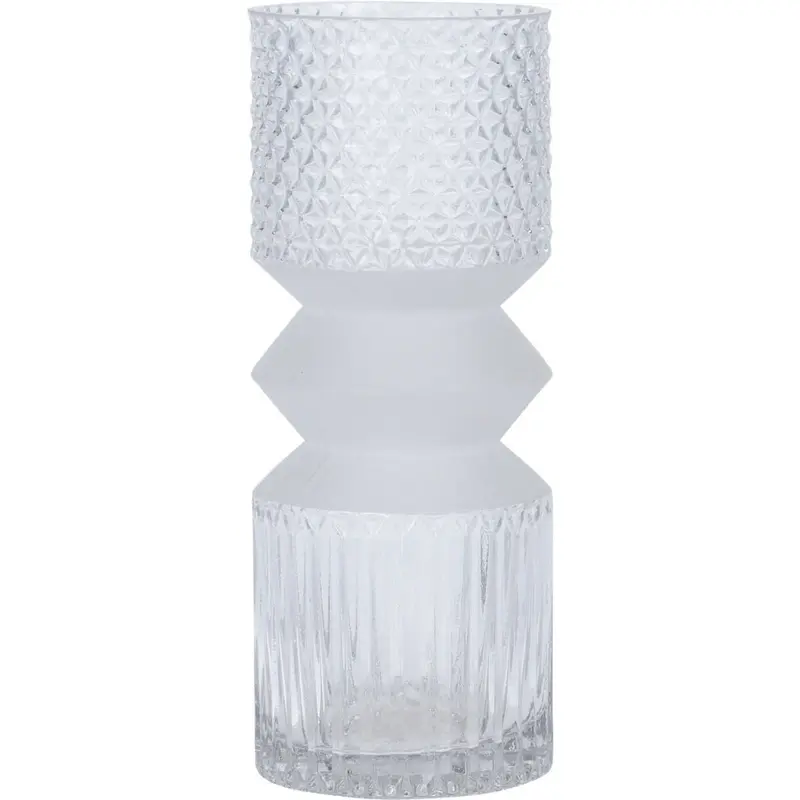 Wazon szklany cylindryczny, 25 cm