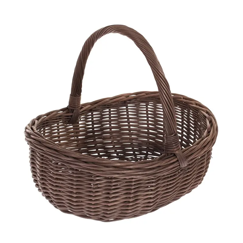 Wenevre wicker shopping basket with handle TheWickerStories