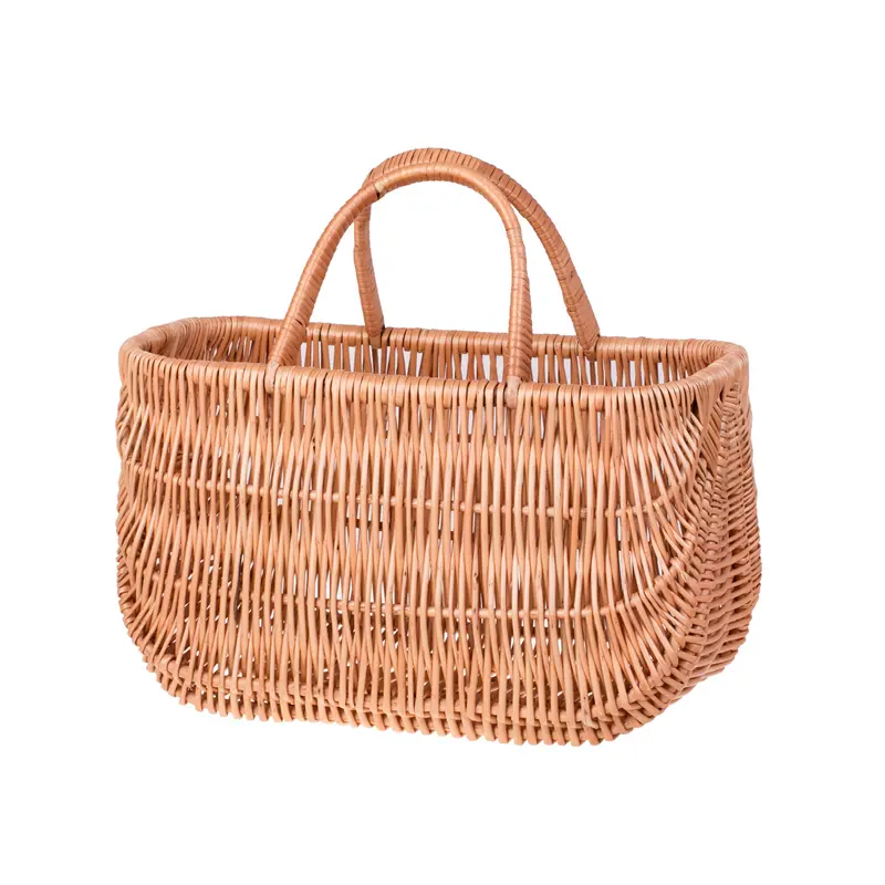 Werlissa wicker shopping basket with handles TheWickerStories