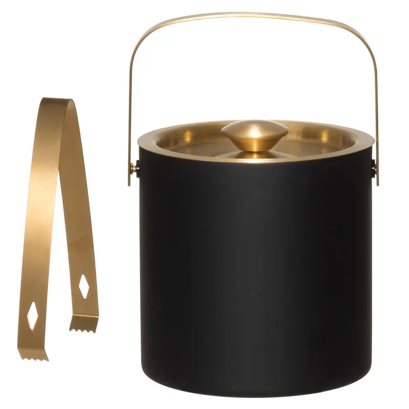 Wiaderko do lodu ze szczypcami, 1,3 l