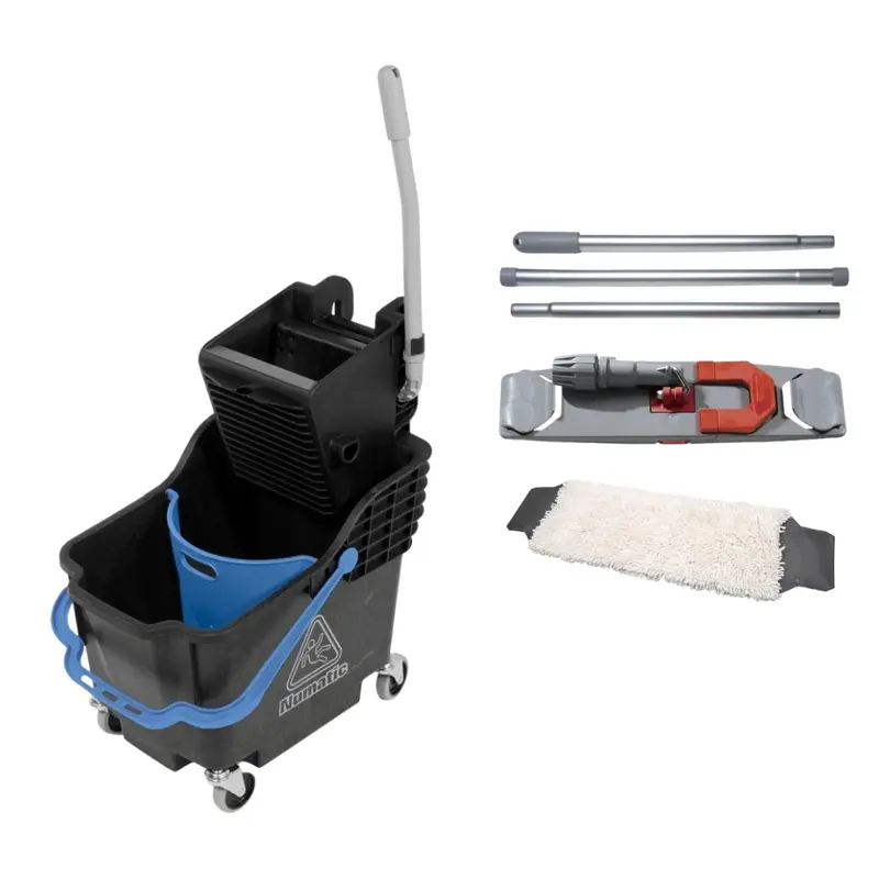 Wiadro na kółkach do mycia podłóg z wyciskarką Numatic HB 1812RK + MOP