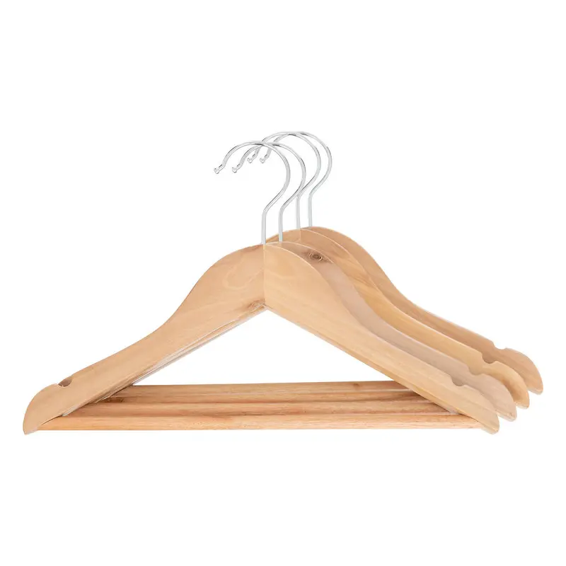 Wieszak na ubrania dla dzieci WOOD, klonowy, 4 sztuki