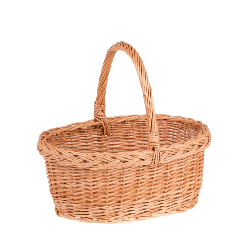 Winerissa wicker basket with handle TheWickerStories