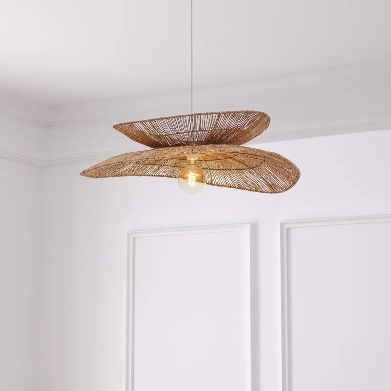 Wisząca lampa z jutowym kloszem, ALARA
