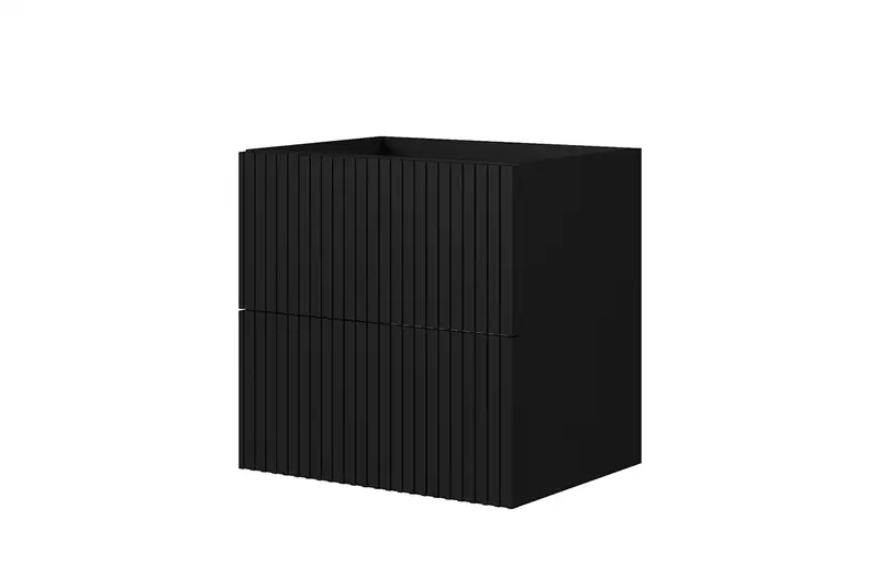 Wisząca szafka pod umywalkę Nicole z szufladami 60 cm - czarny mat