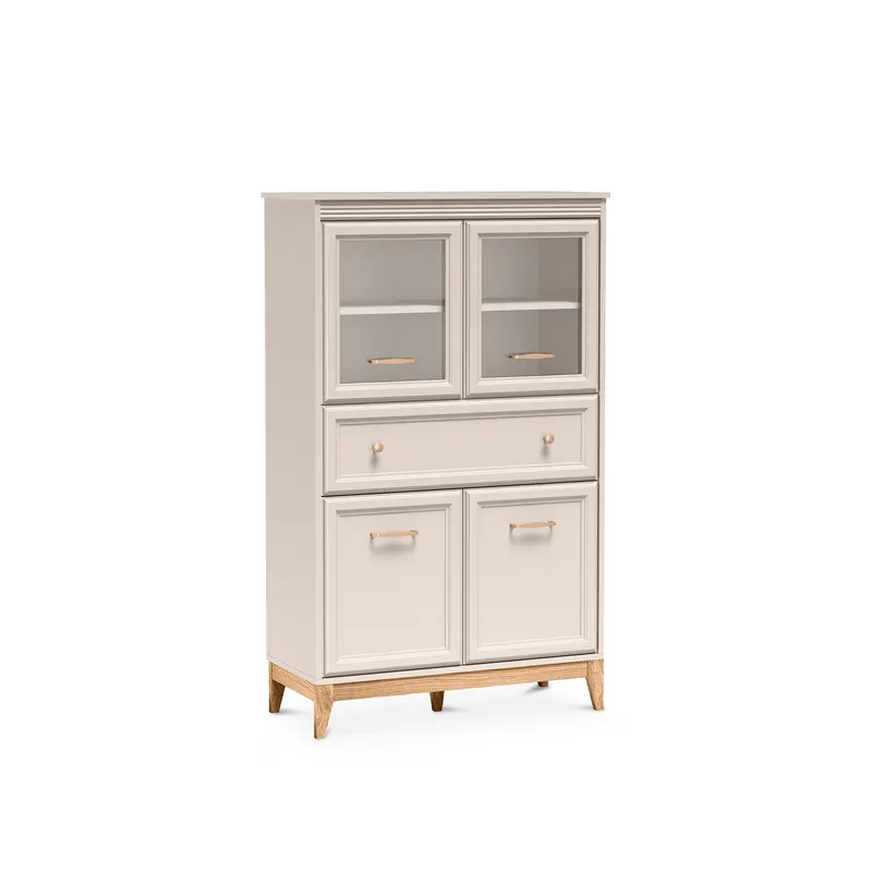 Witryna 92x151 przeszklona w stylu modern classic | Serena