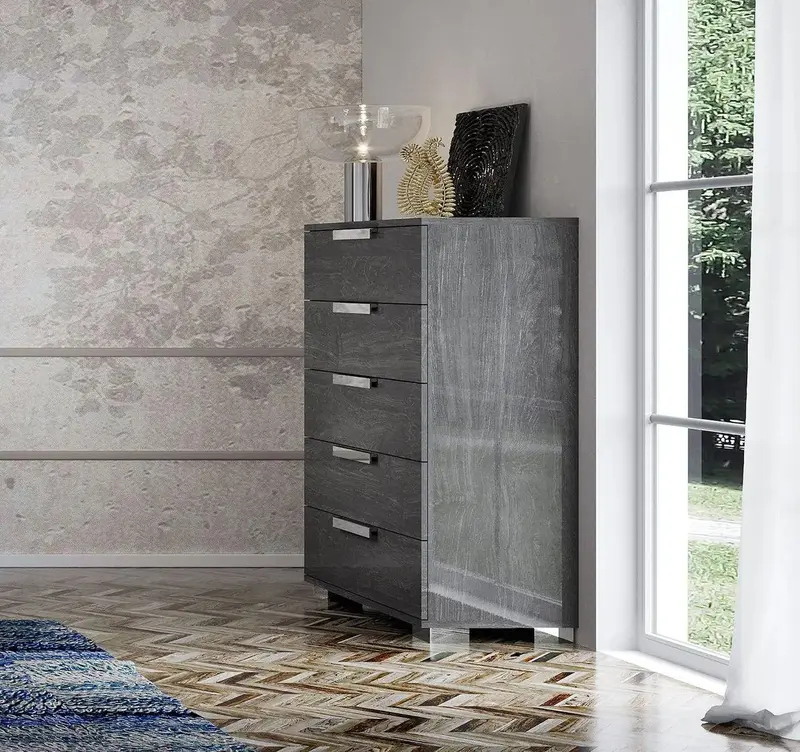 WŁOSKA KOMODA 5 SZUFLADOWA SARAH GREY MODERN / STATUS ITALY