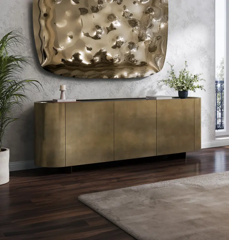 WŁOSKA KOMODA LINGOTTO BRONZO NUVOLATO 238 CM | TONIN CASA T8348