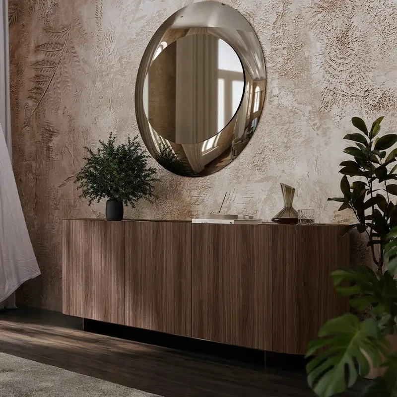 WŁOSKA KOMODA LINGOTTO WOOD ORZECH CANALETTO 238 CM | TONIN CASA T8348W