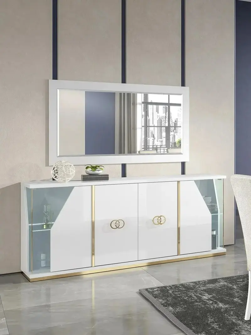 Włoska nowoczesna komoda Vogue 4 drzwiowa 180 cm / ACCA DESIGN