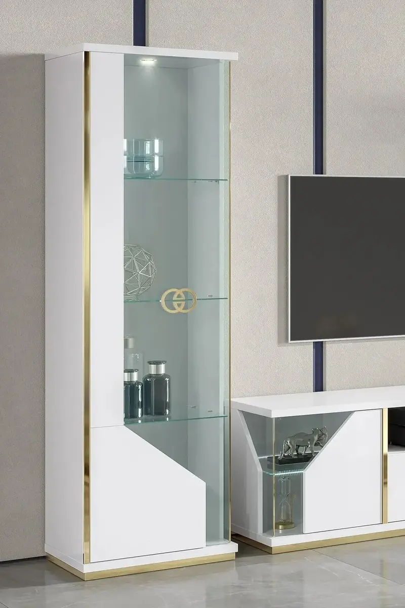 Włoska nowoczesna witryna 1 drzwiowa Vogue 55cm / ACCA DESIGN