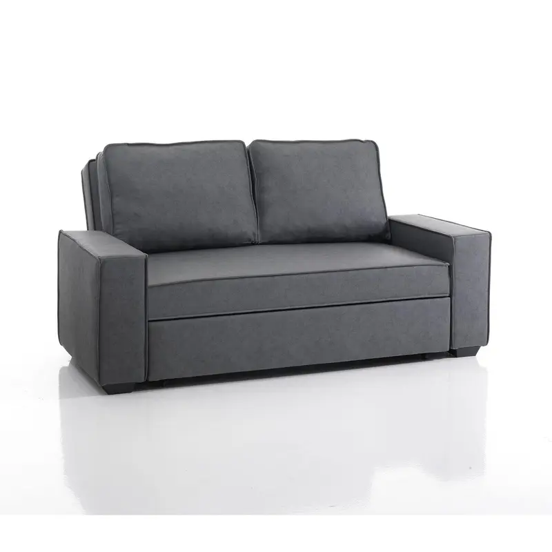 WŁOSKA SOFA LETTO SZARA ROZKŁADANA / 4114 / INVICTA INTERIOR