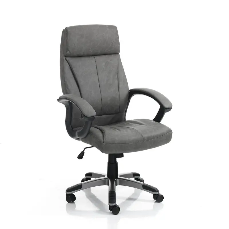 WŁOSKI FOTEL BIUROWY RYE SZARY / 4083 / TM