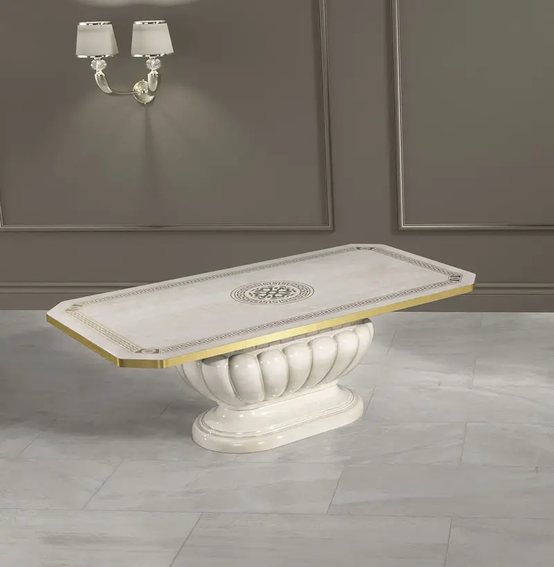WŁOSKI NOWOCZESNY STOLIK KAWOWY AURORA BEŻOWY 130 CM / ACCA DESIGN