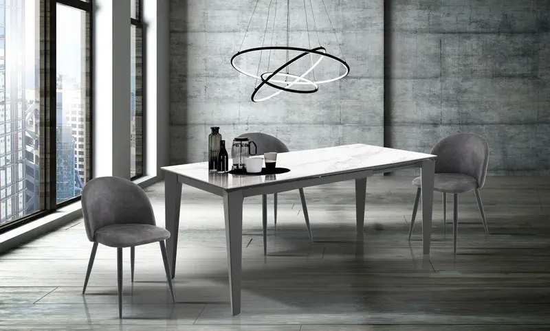 WŁOSKI STÓŁ ROZKŁADANY ALF 1 MARBLE 130 (180) CM / 3870 / TM