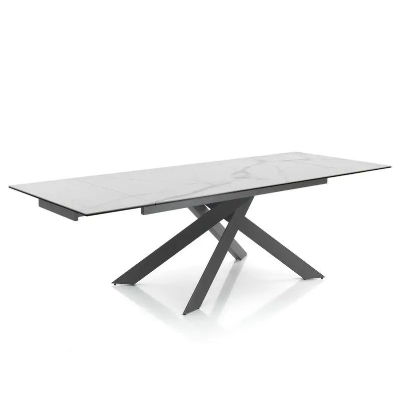 WŁOSKI STÓŁ ROZKŁĄDANY Giuki OPTYKA MARMUR 160 (200-240) CM/ 3871 / TM