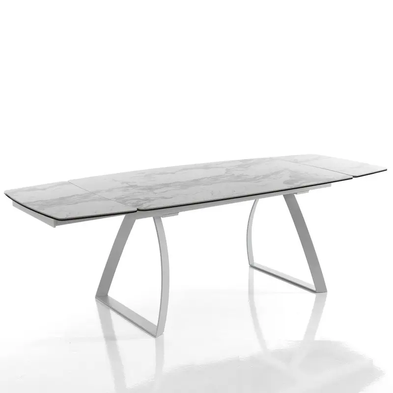 WŁOSKI STÓŁ ROZKŁADANY HELIX MARMUR 160 (200-240) CM / 3293 / TM