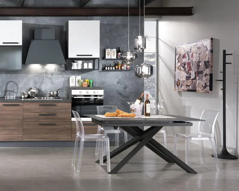 WŁOSKI STÓŁ ROZKŁADANY SHANGHAI - STONE 140 (230) CM / 3239 / TM
