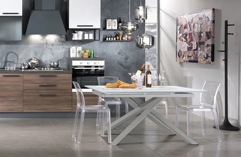 Włoski stół ROZKŁADANY Shanghai white 140 (230) CM / 3240 TM