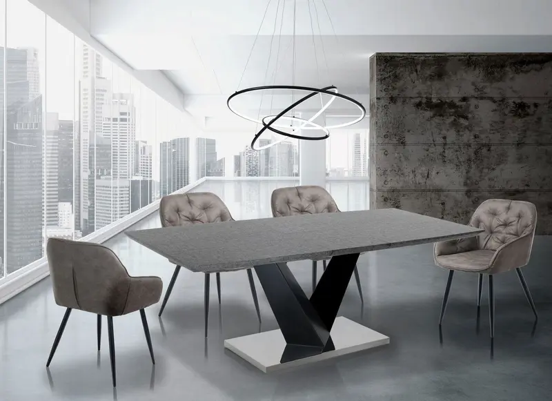 WŁOSKI STÓŁ ROZKŁADANY VALY CEMENT/160( 200 )CM / 3815 / TM