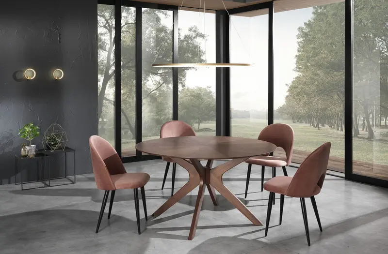 WŁOSKI STÓŁ TALLIN OPTYKA CIEMNY ORZECH 137 CM / 3999 / TM