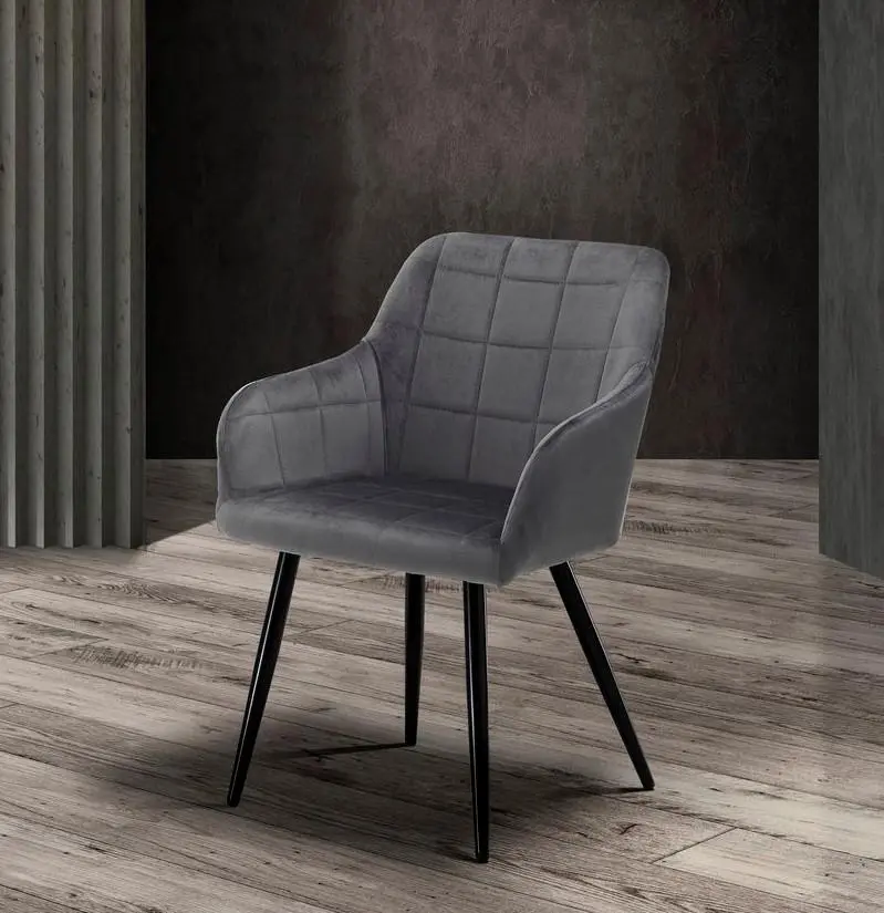 WŁOSKIE KRZESŁO DENVER SZARE / 3956 / TM
