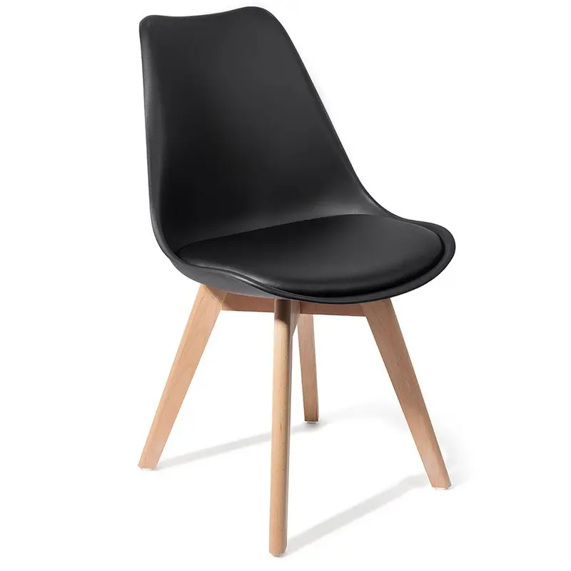 WŁOSKIE KRZESŁO KIKI EVO WOOD / BLACK / 3218 / TM