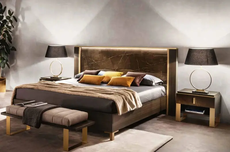 Włoskie nowoczesne łóżko Essenza ITALIAN Queen SIZE 160x200 CM / ARREDOCLASSIC ADORA