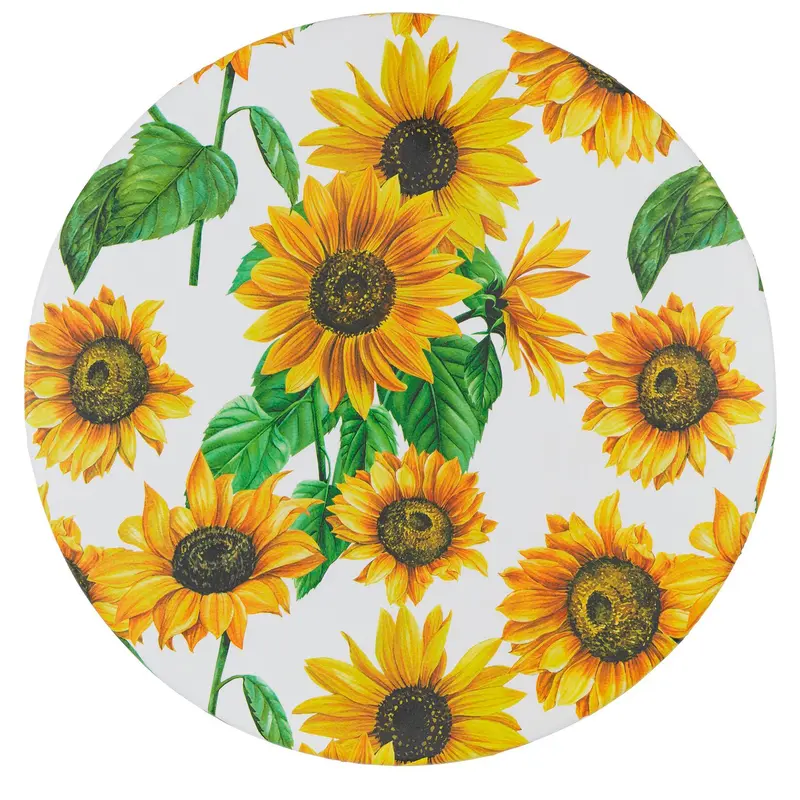 Wodoodporny obrus na stół ogrodowy SUNFLOWER, Ø 70-86 cm