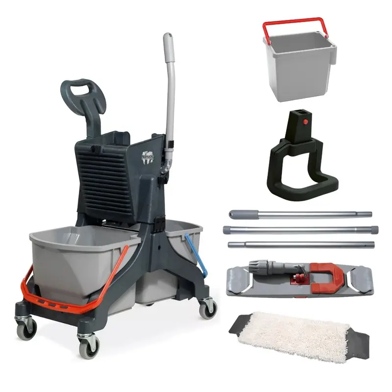 Wózek do sprzątania podłóg dwuwiaderkow Numatic MMB 1616K + kompletny mop