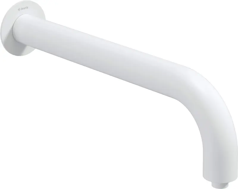 Wylewka prysznicowa ścienna - 380 mm Silia Biały Mat