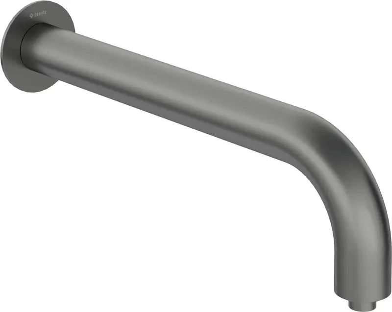 Wylewka prysznicowa ścienna - 380 mm Silia Grafitowy