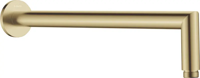 Wylewka prysznicowa ścienna - 400 mm Cascada Mosiądz