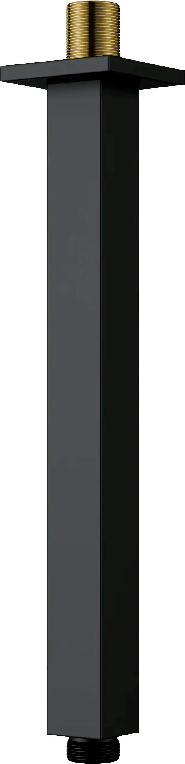 Wylewka prysznicowa sufitowa - 250 mm Cascada Czarny Mat