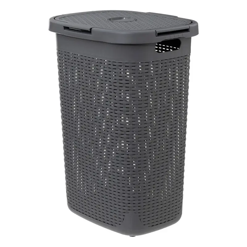 Wysoki kosz na pranie z plastiku, 60 l