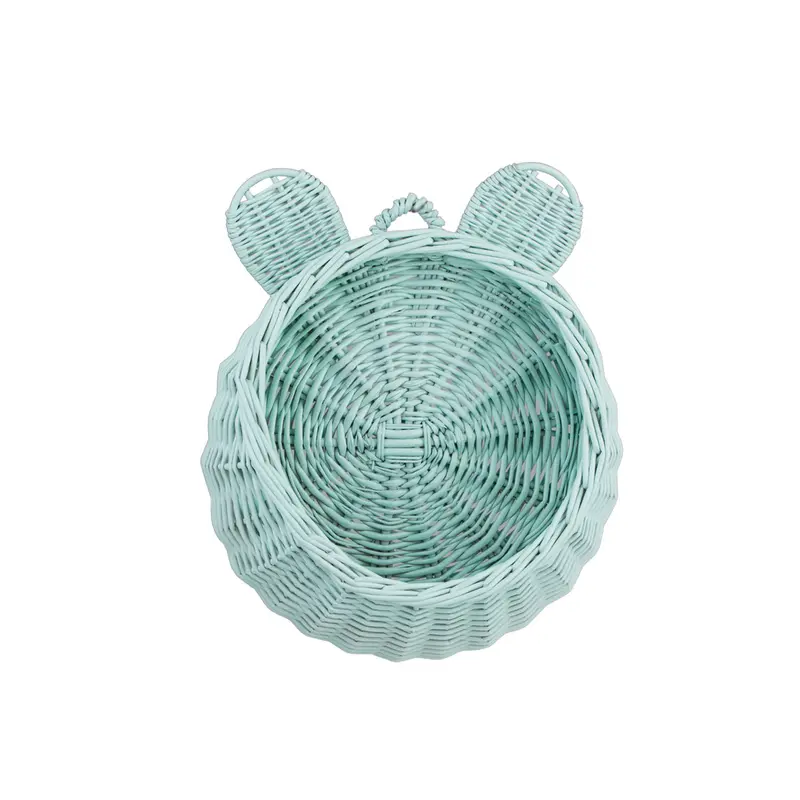 Zanoria wicker hanging basket for children's room, with handle TheWickerStories