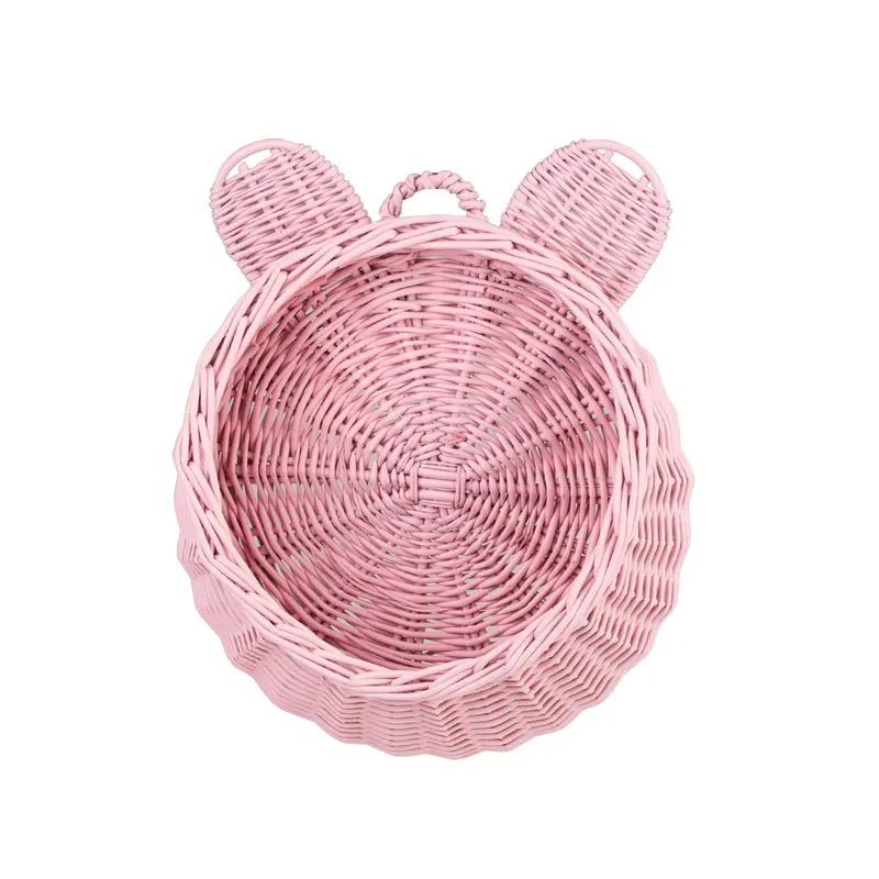 Zanoria wicker storage basket for children's room, hanging, with handle TheWickerStories