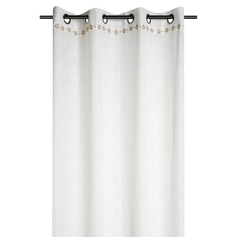 Zasłona na przelotkach, imitacja lnu CAMILLE, 140 x 260 cm