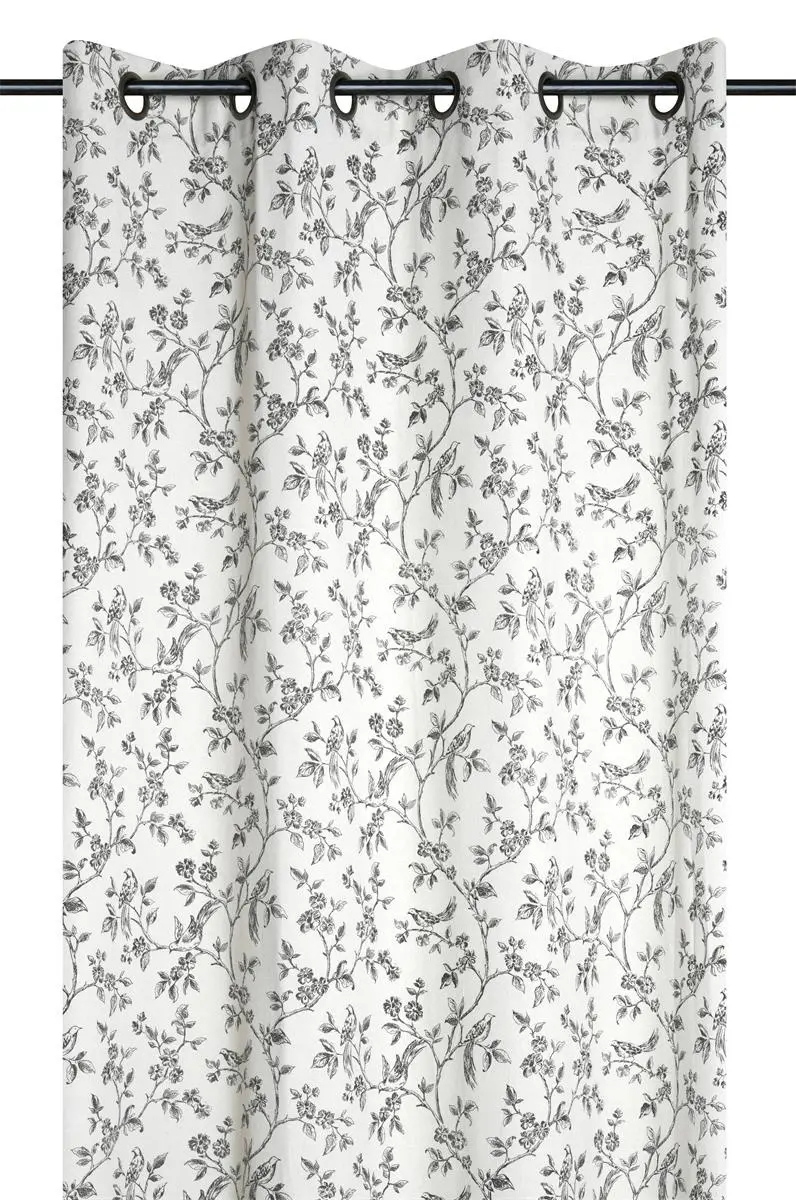 Zasłona okienna z efektem lnu, CLARINE, 140 x 260 cm
