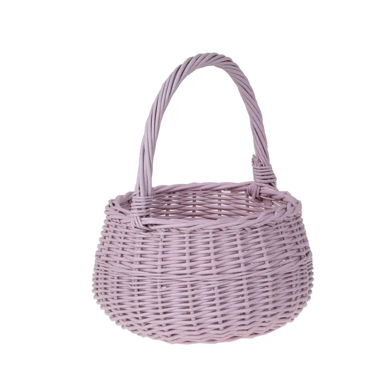 Zawia wicker Easter basket for blessing, with handle TheWickerStories
