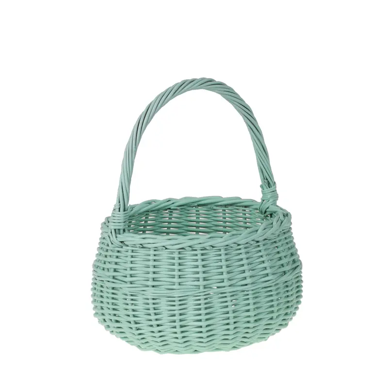 Zawia wicker Easter blessing basket with handle, TheWickerStories