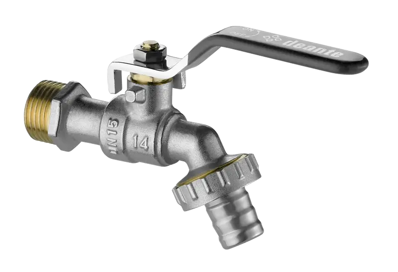 Zawór kulowy czerpalny ogrodowy z adapterami - 1/2" Chrom