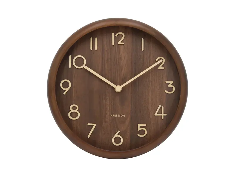 Zegar ścienny PURE drewno sosnowe, Ø 30 cm