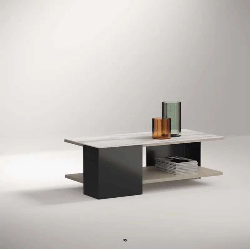 ZENITH WŁOSKI STOLIK KAWOWY 116 CM CERAMICZNY JASNY BLAT / CAMELGROUP