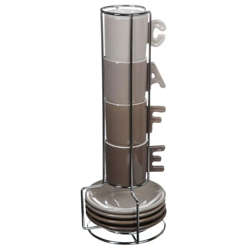 Zestaw 4 kubków do kawy espresso, 66 ml