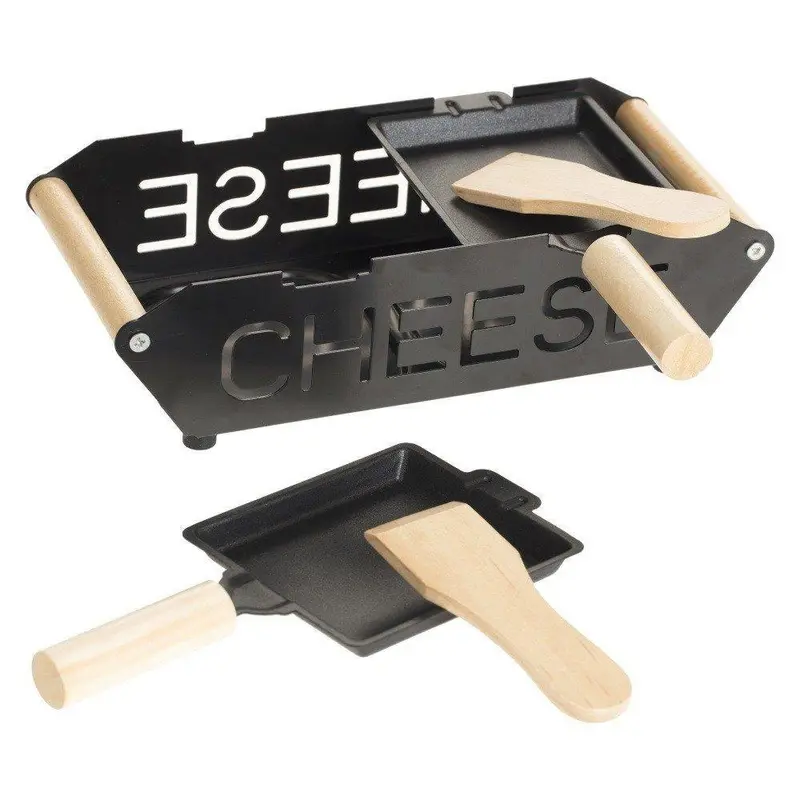 Zestaw do Raclette dla 2 osób, 23x10 cm, metalowy